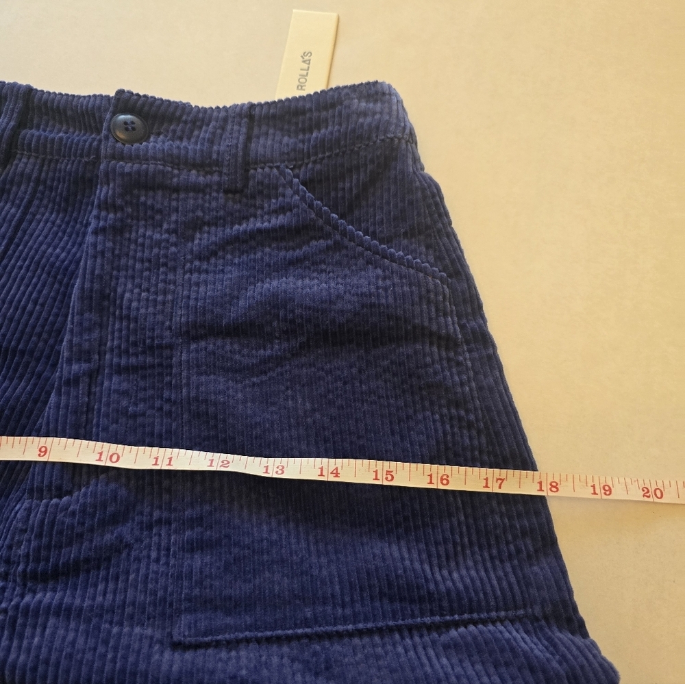 Rolla's Francoise Corduroy Pants In Electric Blue Size 6 - Picture 9 of 14